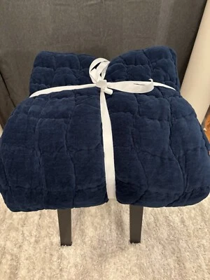 Pottery Barn уютное облако ручной работы лоскутное одеяло, король/Cal король, цвет полночь - новый - Изображение 1 из 4