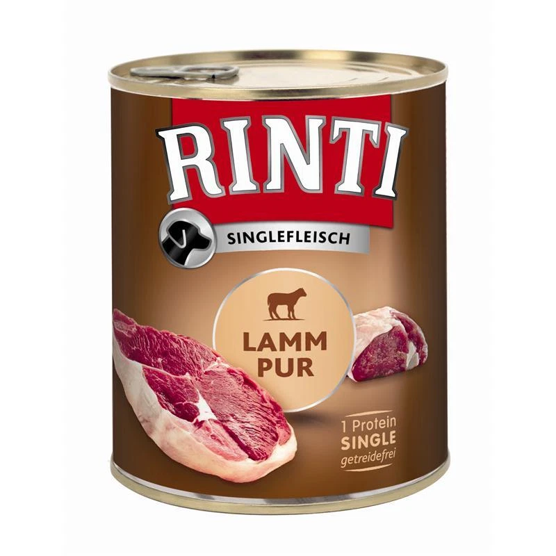 6 X Rinti Singlefleisch Lamm pur 800g