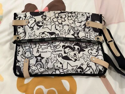 Bolso Bandolera Tokidoki LeSportsac Negro Blanco Foto 1 de 4