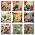 Lovely Watercolor Little Birds Cute Colorful Flowers Music Good  Cushion Cover 