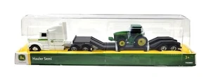 TOMY John Deere Hauler White Semi Truck Trailer & Tractor Set 1:64 - Picture 1 of 3