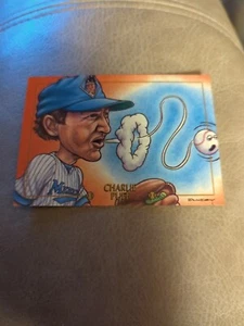 1993 Cardtoons #55 Charlie Puff Charlie Hough Marlins - Picture 1 of 2
