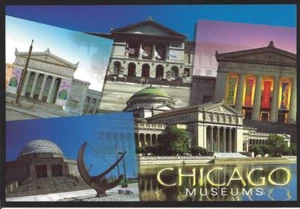Vintage Postcard Chicago museums - Picture 1 of 2