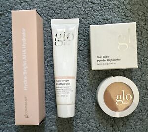 Glo Skin Beauty Skin Glow Powder Highlighter & Skin Hydra-Bright AHA Hydrator