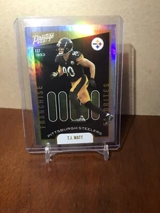 2021 Panini PRESTIGE Football TJ WATT Franchise Favorites Pittsburgh Steelers - Picture 1 of 2