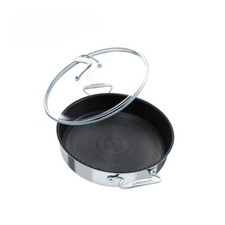 Circulon SteelShield padella saltatrice acciaio inox serie C con coperchio - 30 cm