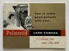 MANUEL DE L'APPAREIL PHOTO VINTAGE : Polaroid Land Camera années 1950 - Modèle 150 et Le 800