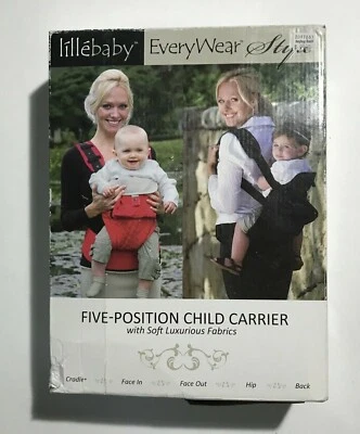 Portabebés Lillebaby EveryWear estilo 5 posiciones-cuna/cara adentro-salida/cadera/espalda Foto 1 de 4