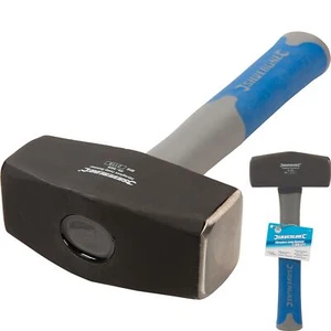 Silverline 4lb Club Lump Hammer Hardened Steel Head Fibreglass Grip Handle 1.8Kg - Picture 1 of 4