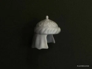 Casque arabe impression 3d résine grise - non peint - échelle Playmobil - Imagen 1 de 5