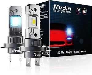 lampadina auto h7 LED 20000LM 6000K, set di 2 lampadine 12v senza ventola - Imagen 1 de 7