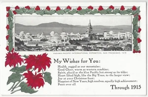 PPIE San Francisco, California EXPO Overview - Christmas Poem & Floral Wreath - Picture 1 of 2