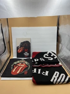 The Rolling Stones 50° Anniversario Coperta Maglia Lancio Tote Bag & Tour Book - Foto 1 di 21
