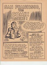San Francisco the Comix Scene! Panel Advertisement - Gary Arlington Simon Deitch