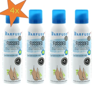 4x 200ml BARFUSS Fussdeo 24-Stunden Deoschutz frische Füße stoppt Fußgeruch - Bild 1 von 5