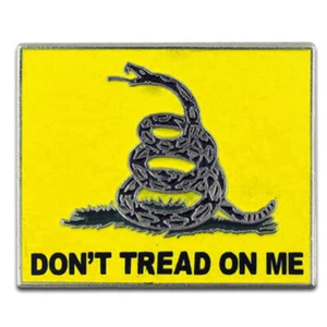 PinMart's Don't Tread on Me Gadsden Flag Enamel Lapel Pin