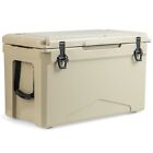 47 L Cooler Portable Ice Chest W/ Cup Holders Bottle Opener & Ruler