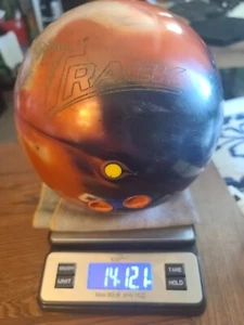 NIB 15lbs Track Paradox Bowling Ball ORANGE Blue Swirl - Picture 1 of 3