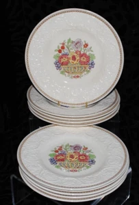 VINTAGE 1920s WEDGWOOD PATRICIAN WINDERMERE ENGLAND #78515 LOT 2 SALAD PLATES - Picture 1 of 10