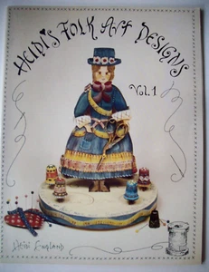 Heidi's Folk Art Designs Vol 1 decorative painting patterns SIGNED - Picture 1 of 10