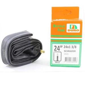 Duro 24" x 1 3/8 Bicycle Tyre Tube for 24 Inch Bike Tyres Schrader Valve - Picture 1 of 2