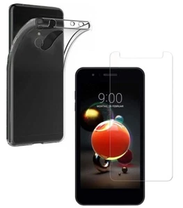 Per LG K9 / K8 2018 COVER SILICONE TRASPARENTE + PELLICOLA VETRO TEMPERATO K 8 9 - Foto 1 di 12