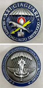 Moneta/Coin "XXI Cp. GIAGUARI - 8° RGT. GENIO GUASTATORI PARACADUTISTI FOLGORE" - Picture 1 of 1