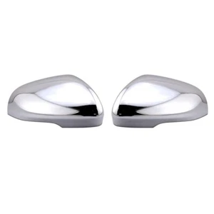 Cubiertas de espejo retrovisor cromadas para Jaguar XF XFR 2009+ XK XKR 2010+ XE XJ STICK ON - Imagen 1 de 2