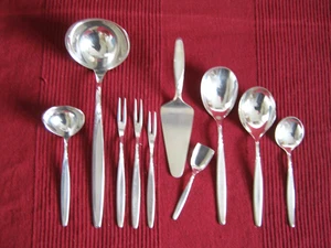 WMF Rom 10 Vorlegeteile Servier-Besteck 90er versilbert s. Bilder ! - Bild 1 von 7