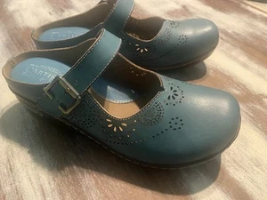 Womens size 42 L’Artiste by Spring Step Clog Mule Teal NIB - Picture 1 of 10