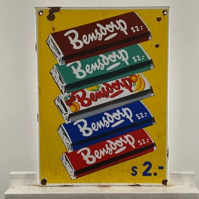 Bensdorp Enamel Sign - 50x37x1cm (19.7x14.6x0.4") - Nice Vintage Porcelain Decor - Image 1 of 4