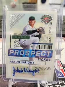 2024 Panini Prospect Edition Holo Prospect Biglietto Firma #135 Jakob Wright TK - Foto 1 di 2