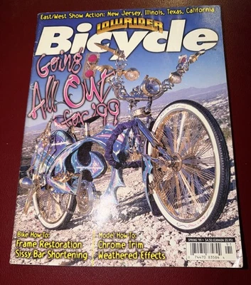 Lowrider Bicycle Magazine Spring  1999 Models Vol 1 # 1 Latin Bike & Car Culture Foto 1 de 4
