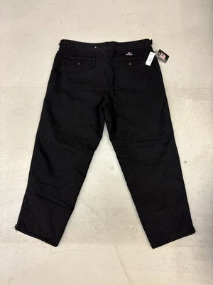 NWT Vintage Polo Jeans Co Ralph Lauren Truck Stop Black Utility Pants size 42 - Image 1 of 4