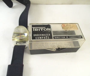 Brújula muñeca buzo piel submarina triton SEA-WELL TRITON RARA de colección - Imagen 1 de 14
