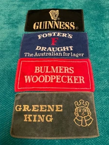 Beer Bar Towels 4 Cotton Mats Preloved Commercial Grade Golf Fishing see sizes - Picture 1 of 13