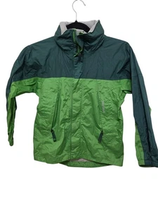 Marmot Kids Green & Dark Green Lightweight Rain Jacket Size S - Picture 1 of 11