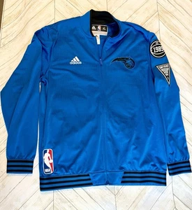 NBA Orlando Magic Adidas Jacket Warmup Zipper Embroidered Blue Men XL 2015 - Picture 1 of 11