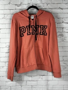 Victoria’s Secret PINK Everyday Lounge perfekter Hoodie mit durchgehendem Reißverschluss Dusty Coral | XL - Bild 1 von 3