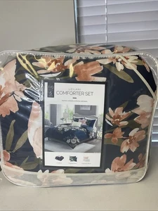 Leilani Full/Queen 5pc Comforter Set Blue Floral - Picture 1 of 6