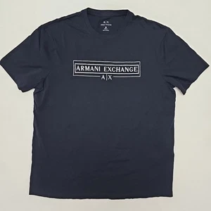 Armani Exchange Embroidered Metallic Logo Shirt Size Meidum - Picture 1 of 7