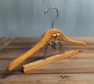 Vintage Holz Anzug Mantel Hose Rock Jacke Klemmbügel Die Marke Setwell - Bild 1 von 7