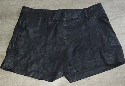 Винтажные женские шорты GUESS от Marciano из искусственной черной кожи горячие брюки размер 2 XS - Изображение 1 из 4