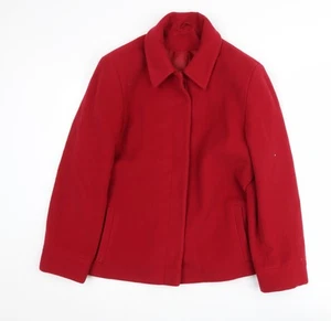 Chaqueta para mujer Principles roja mezcla de lana talla 14 - Imagen 1 de 12