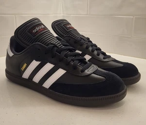 Adidas Samba Classic Black White Men's size 10 NWB FA Poets Supreme Gino Indoor - Picture 1 of 7