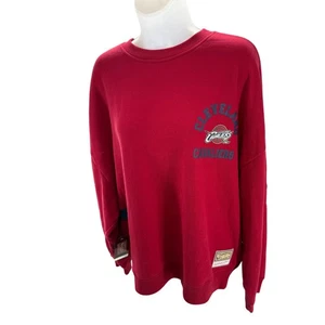 Felpa Mitchell & Ness donna Cleveland Cavaliers ricamata XL MSRP 80 - Foto 1 di 10