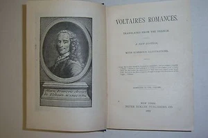 VOLTAIRE'S ROMANCES Trabslated from French. Illustrated. Peter Eckler Publ. 1922 - Picture 1 of 12