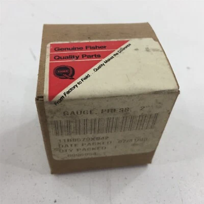 Fisher 11B8579X042 Pressure Gauge 0-160PSI Back Mount 1/4" NPT 2" Face - Image 1 of 4