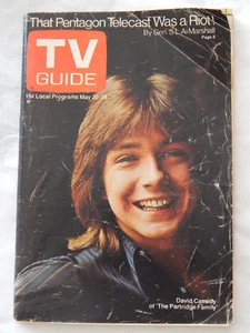 MAY 22 1971 - TV GUIDE MAGAZINE - DAVID CASSIDY - PARTRIDGE FAMILY - Picture 1 of 5