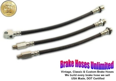 JUEGO MANGUERA FRENO PONTIAC GTO 1966 1967 - Tambor delantero Foto 1 de 2